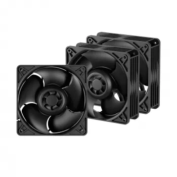 Ventilators ARCTIC S12038-8K 120 mm 8000 RPM servera ventilators, 3 gab. iepakojumā