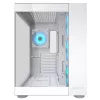 PC Midi Tower korpuss Cougar FV150 ARGB balts — ATX/Micro-ATX/Mini-ITX, 3x120mm priekšā, 1x120mm aizmugurē, 2x3.5 collu + 2x2.5 collu nodalījumi, USB 3.2 Gen1