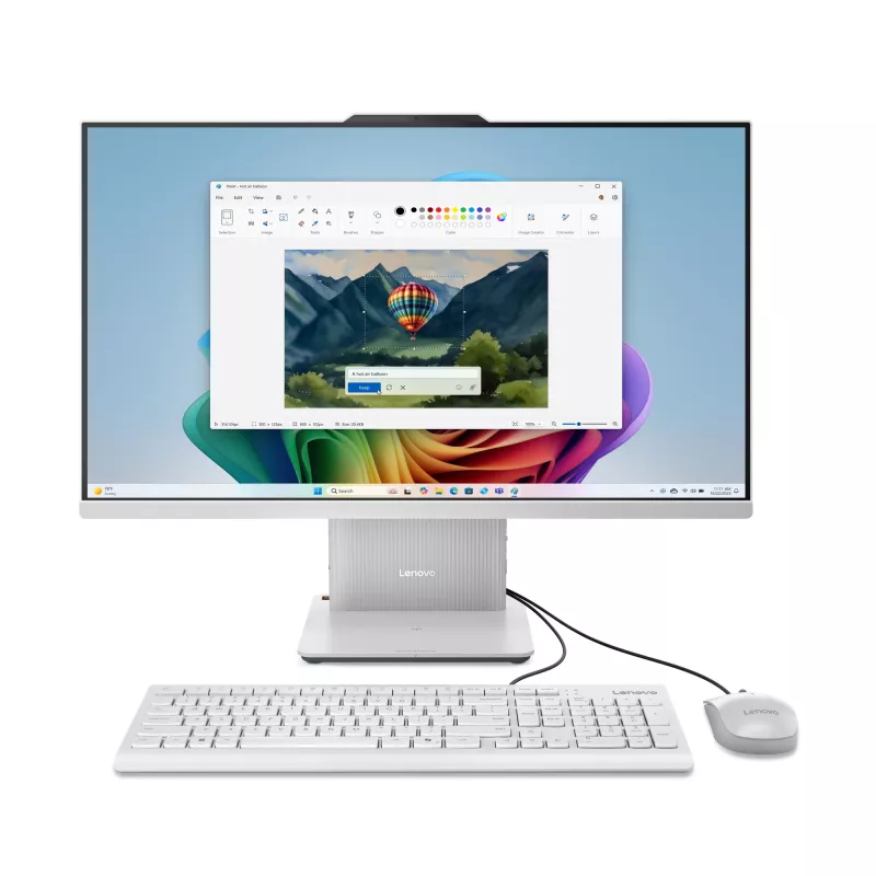 Lenovo IdeaCentre AIO 27AKP10 AMD Ryzen™ 7 250 68,6 cm (27 collu) 1920 x 1080 pikseļi Viss vienā dators 32 GB DDR5-SDRAM 1 TB SSD Windows 11 Home Wi-Fi 6 (802.11ax) Pelēks