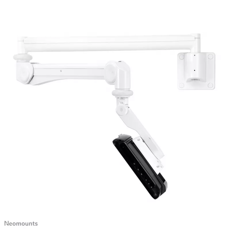 Neomounts medicīniskais sienas stiprinājums FPMA-HAW300 10–24 collu ekrāniem, 3 kg ietilpība, VESA 100x100, balts