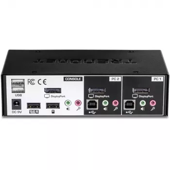 KVM slēdzis Trendnet TK-241DP, melns