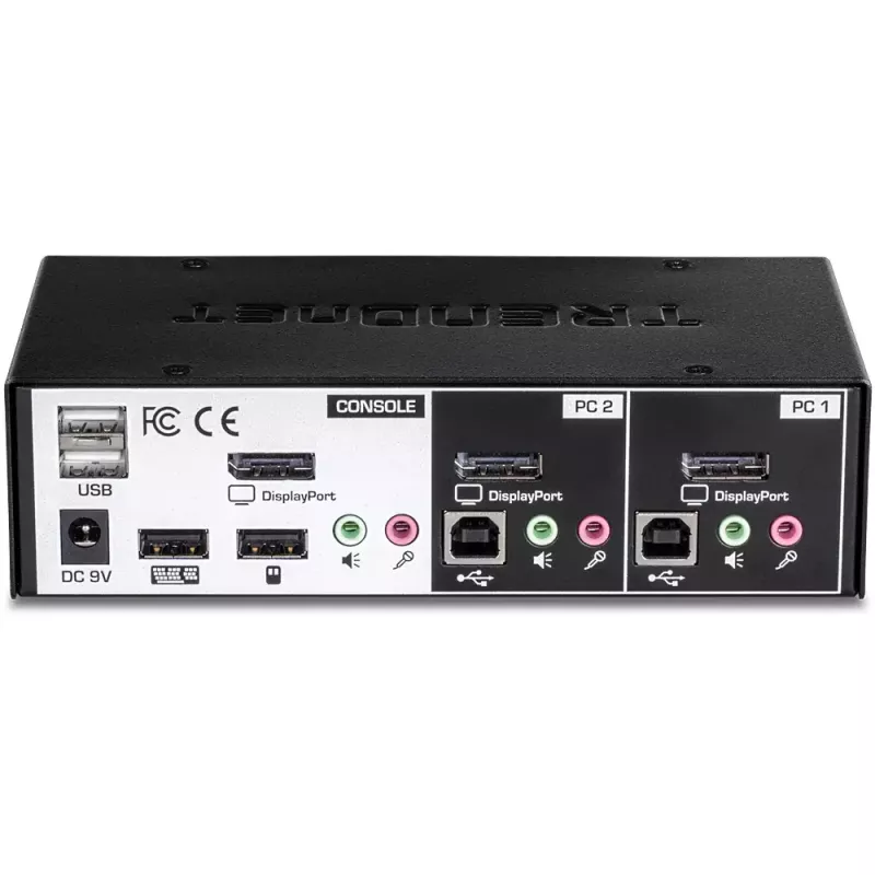 KVM slēdzis Trendnet TK-241DP, melns