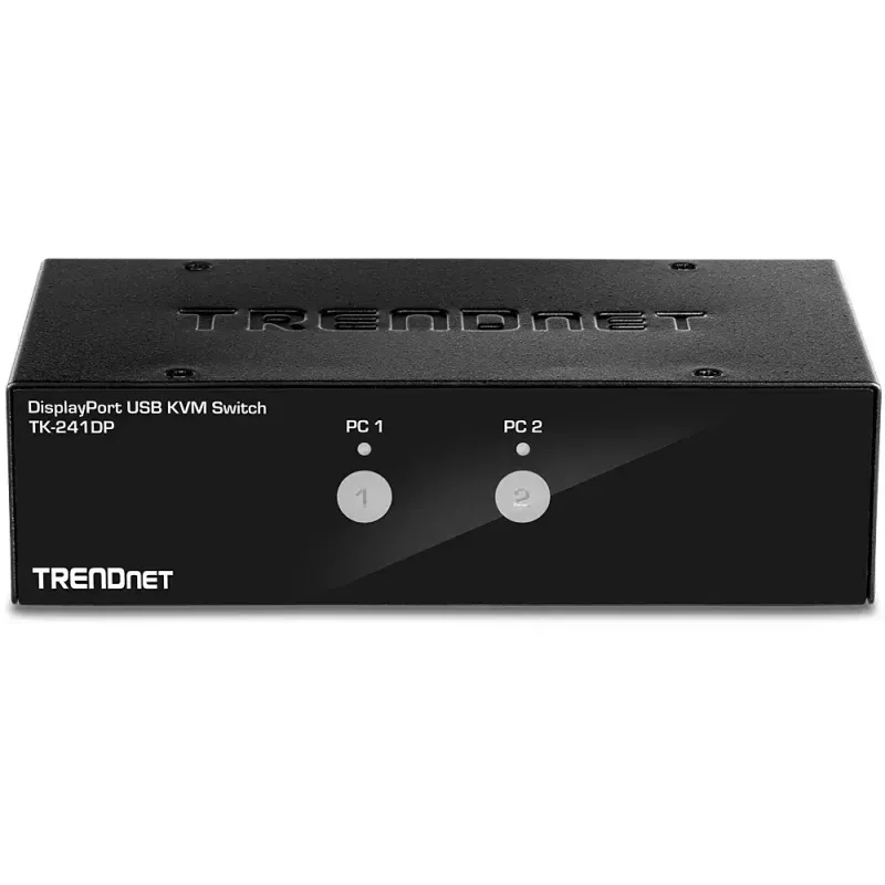 KVM slēdzis Trendnet TK-241DP, melns