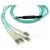 Optiskās šķiedras kabelis BlueOptics MC6709309-010-BO 10 m OM3 MPO uz 4×LC (50 µm) akvamarīns