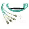 Optiskās šķiedras kabelis BlueOptics MC6709309-010-BO 10 m OM3 MPO uz 4×LC (50 µm) akvamarīns