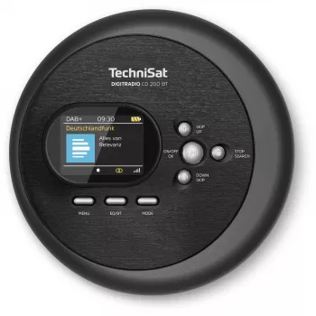 Portable CD player TechniSat DIGITRADIO CD 2GO BT Melns MP3 DAB+ FM
