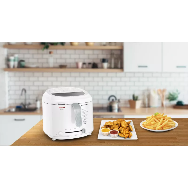 Tefal Uno FF203130 friteris Viena 1,8 L Atsevišķi novietojams 1600 W Dziļā eļļas cepeškrāsns Balts