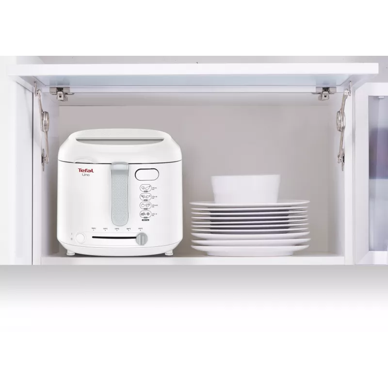 Tefal Uno FF203130 friteris Viena 1,8 L Atsevišķi novietojams 1600 W Dziļā eļļas cepeškrāsns Balts