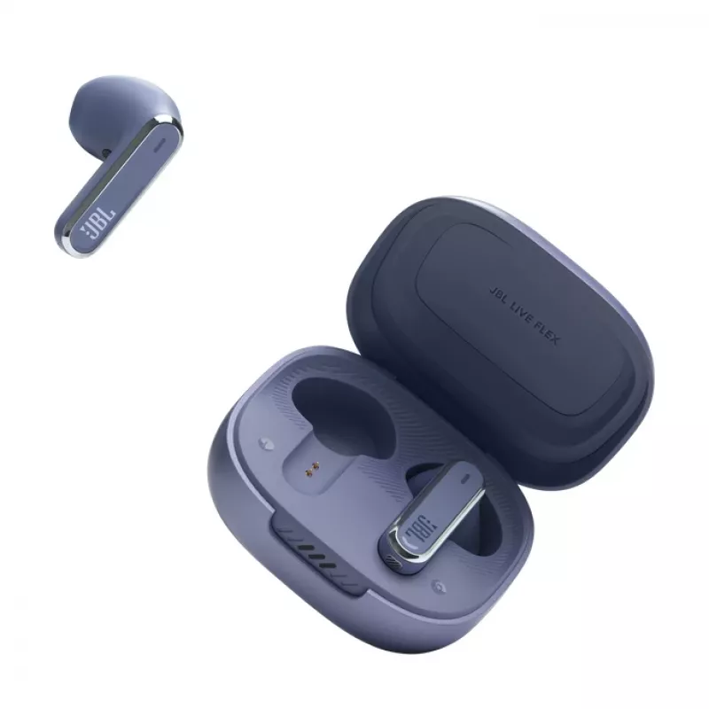 JBL LIVE FLEX austiņas bezvadu ievietojamās zvaniem/mūzikai Bluetooth zilas