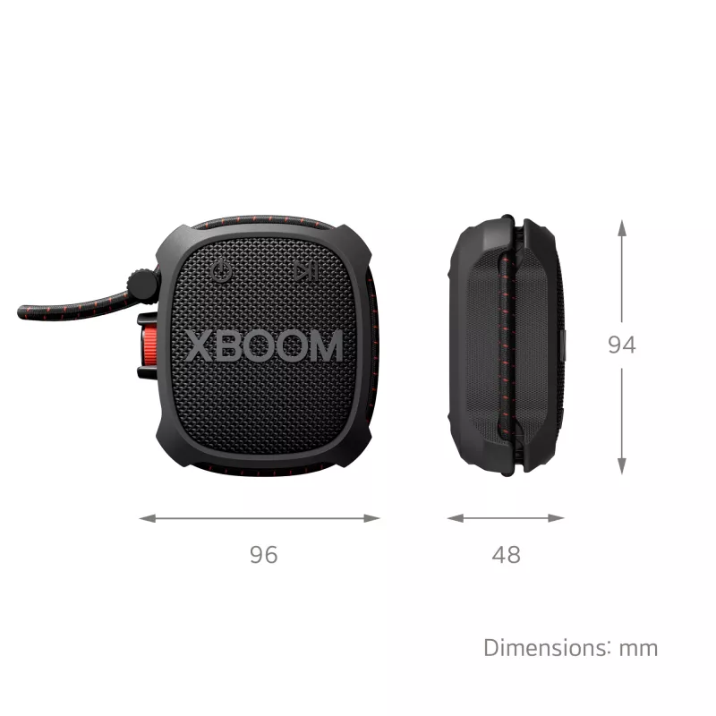 LG XBOOM Go XG2T Mono portatīvais skaļrunis Melns 5 W