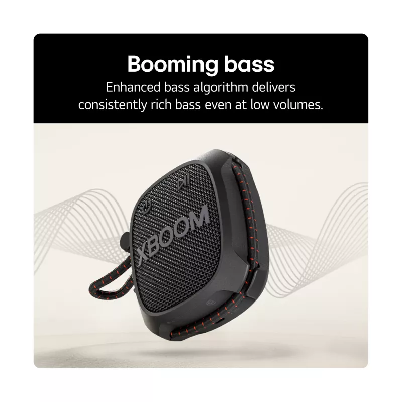 LG XBOOM Go XG2T Mono portatīvais skaļrunis Melns 5 W