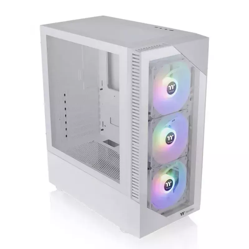 PC korpuss Thermaltake View 200 TG Snow ARGB Midi Tower balts