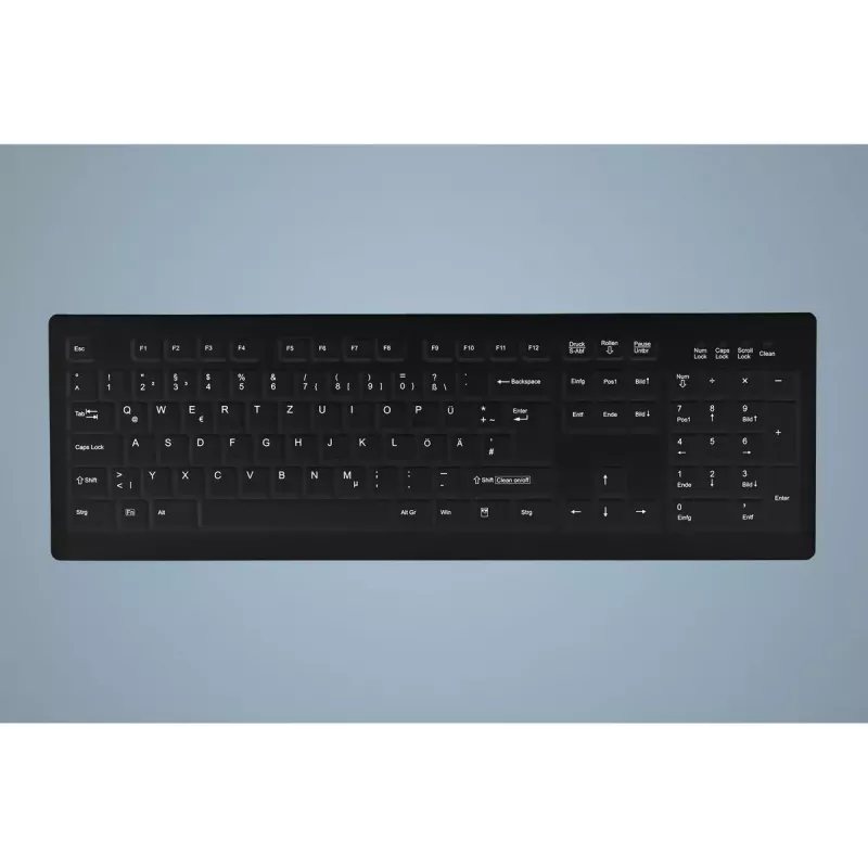 Active Key AK-C8100 tastatūra medicīnai USB QWERTZ vācu melna pilna izmēra 105 taustiņi