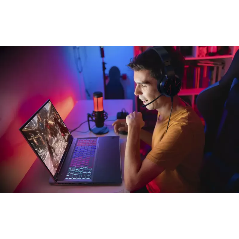 Acer Nitro 18 AI AMD AN18-61-R952 AMD Ryzen AI 9 365 klēpjdators 45,7 cm (18 collas) WQXGA 32 GB DDR5-SDRAM 2 TB SSD NVIDIA GeForce RTX 5070 Ti Wi-Fi 6E (802.11ax) Windows 11 Home vācu Melns
