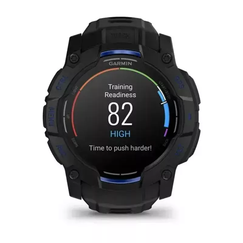 Viedpulkstenis GARMIN Instinct 3 45 mm, 1,3 collu AMOLED, 416×416, GPS, alumīnija/GFRP korpuss, silikona siksniņa