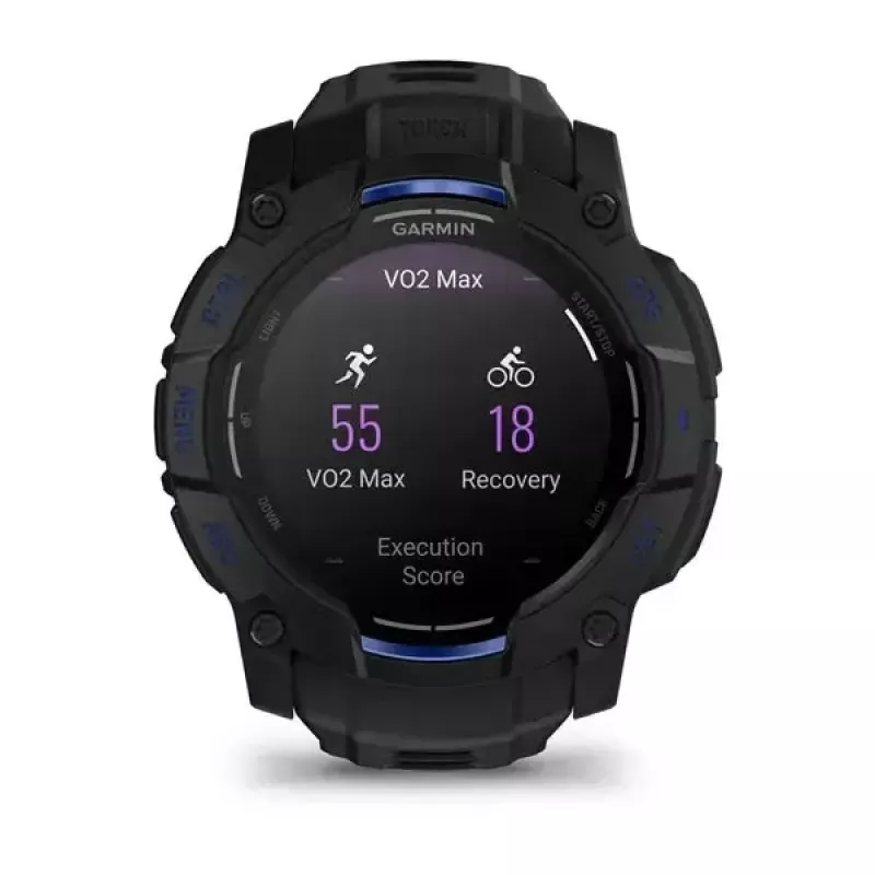 Viedpulkstenis GARMIN Instinct 3 45 mm, 1,3 collu AMOLED, 416×416, GPS, alumīnija/GFRP korpuss, silikona siksniņa