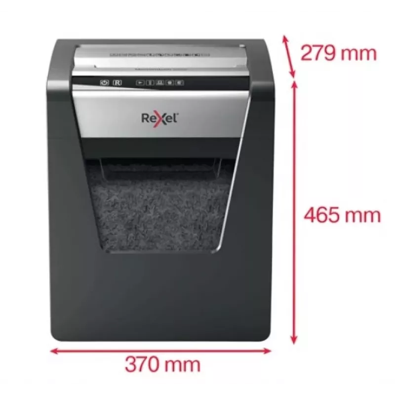 Rexel Momentum M510 mikro griezuma papīra smalcinātājs P5, mikro griezuma smalcināšana, 2 x 15 mm, 23 L, 250 loksnes, 58 dB, pogas