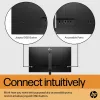 HP E24 G5 FHD PVC Free monitors, 60,5 cm (23,8 collas), 1920 x 1080 pikseļi, Full HD, LCD, 5 ms, Melns, Sudrabs