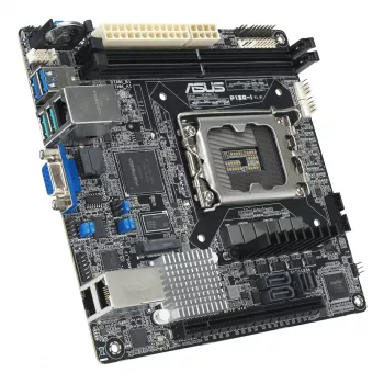 Mātesplate ASUS P13R-I Mini ITX, Intel C262 mikroshēmojums, LGA 1700, DDR5, 2x DIMM, 64 GB, 6x SATA III, 3x RJ-45