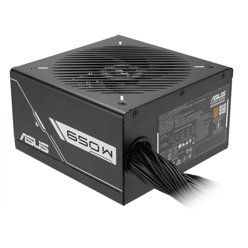 Barošanas bloks ASUS Prime 650W ATX 20+4 pin, 80 PLUS Bronze, melns, 13,5 cm ventilators