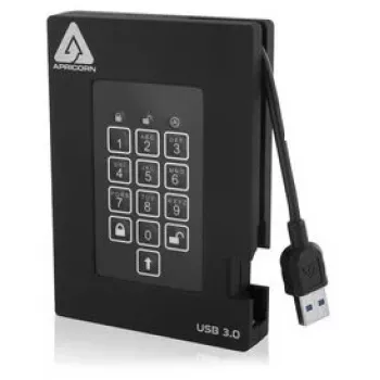 SSD disks Apricorn 256 GB USB 3.2 Gen 1 Melns A25-3PL256-S256F