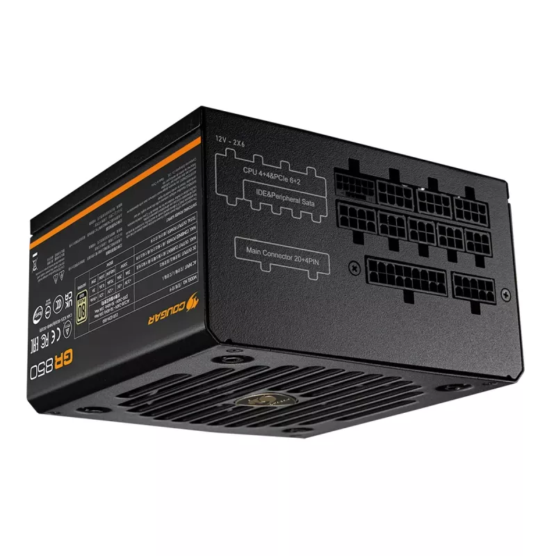 COUGAR Barošanas bloks GR 750W ATX3.1/PCIE 5.1 / 80 Plus Gold, 750 W, 100 - 240 V, 50/60 Hz, 10 A, 100 W, 750 W