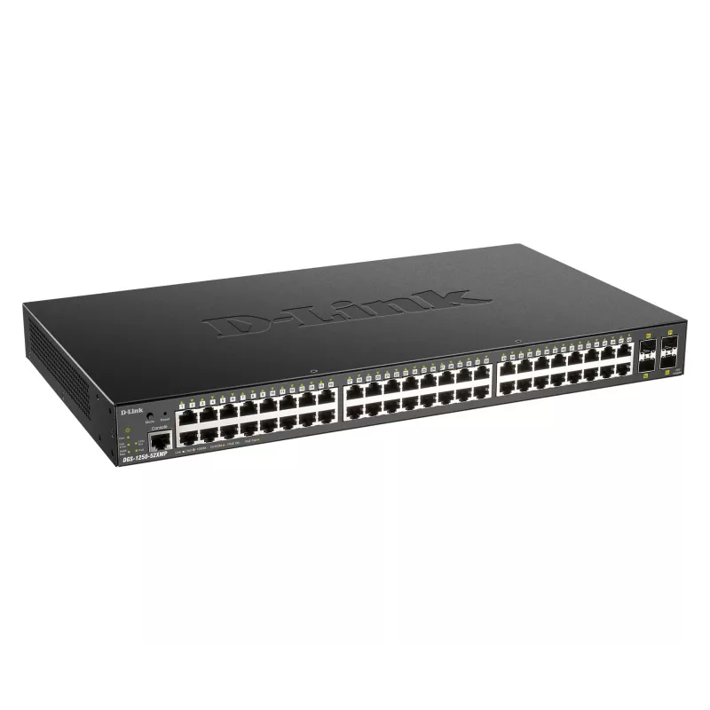 D-Link 48-port Gigabit Smart Managed Switch with 4 x 10G SFP+ DGS-1250-52XMP
