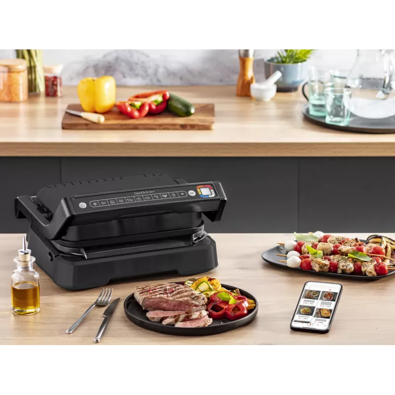 Kontaktgrils Tefal OptiGrill 2in1 GC7728 2100 W melns