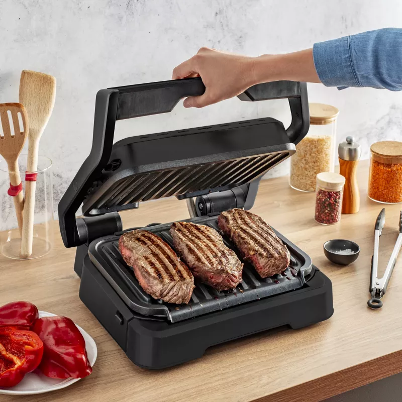 Kontaktgrils Tefal OptiGrill 2in1 GC7728 2100 W melns