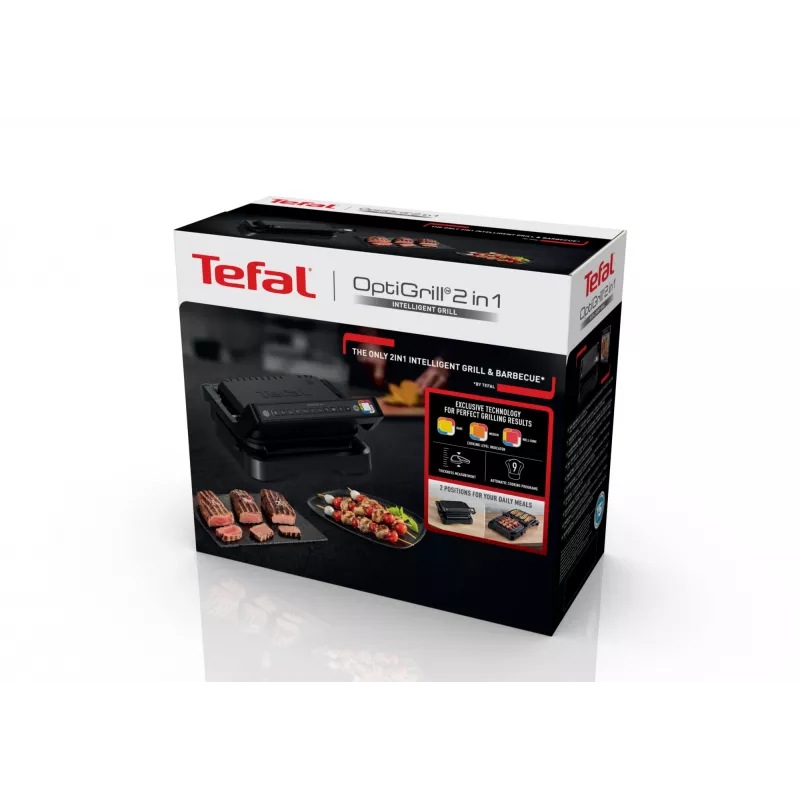 Kontaktgrils Tefal OptiGrill 2in1 GC7728 2100 W melns