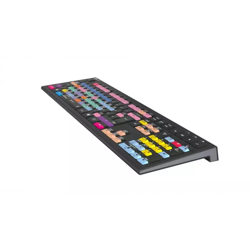 Tastatūra LogicKeyboard LKB-PSO3-A2PC-DE — Pilna izmēra USB QWERTZ vācu, 108 taustiņi, LED fona apgaismojums, 1,8 m kabelis