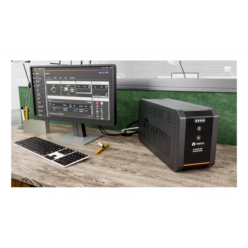 Vertiv PowerUPS 200 Essential PSA6E-1000IT-IEC, 1000VA/525W, Line-Interactive, 1 kVA, 525 W, Sine, 140 V, 290 V