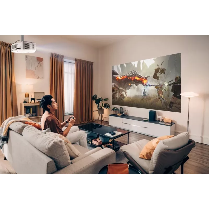 Viewsonic V554K datu projektors īpaši īsa attāluma projektors 3500 ANSI lūmenu 3LCD UHD 4K (3840x2160) 3D Balts
