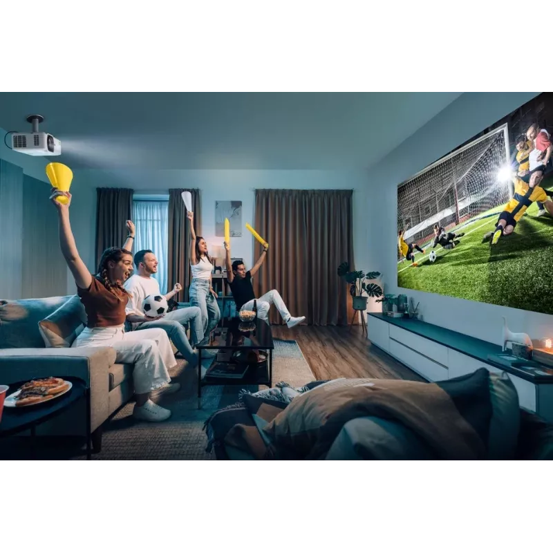 Viewsonic V554K datu projektors īpaši īsa attāluma projektors 3500 ANSI lūmenu 3LCD UHD 4K (3840x2160) 3D Balts
