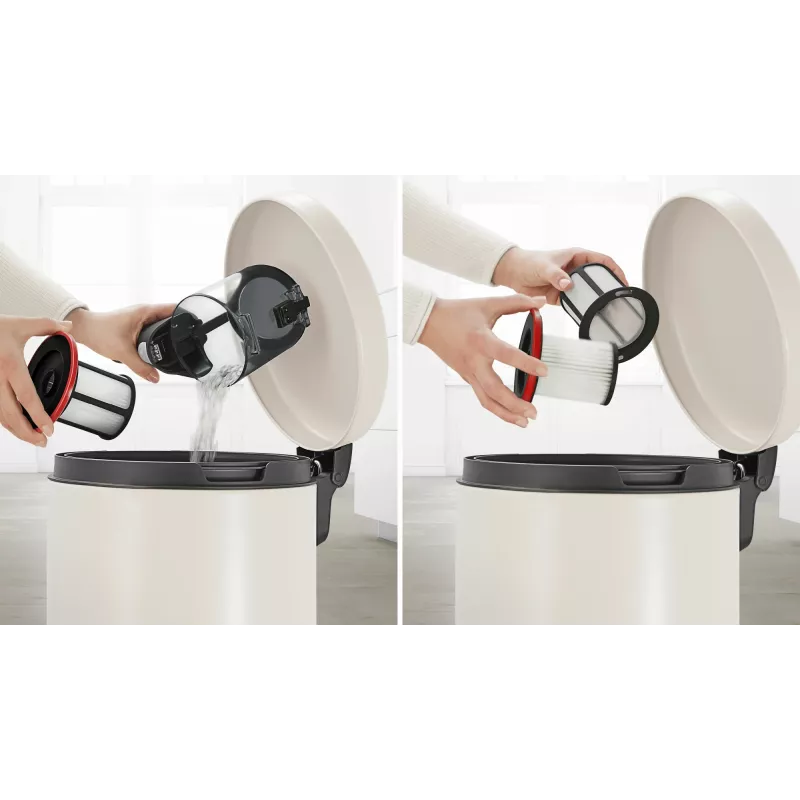 Bosch Serie 6 BBS611PCK putekļsūcējs ar kātu/elektriskā slota 2-in-1 putekļsūcējs ar kātu Baterija Sausā tīrīšana Higiēnas filtrs Bez maisiņa Zils 2,5 Ah