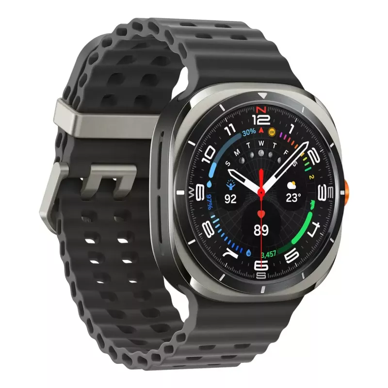 Samsung Galaxy Watch Ultra 3.81 cm (1.5 collas) AMOLED 47 mm Digitāls 480 x 480 pikseļi Skārienjūtīgs 4G Sudraba krāsā Wi-Fi GPS (satelīts)