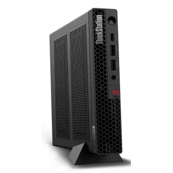 Lenovo ThinkStation P3 Tiny Intel® Core™ i5 i5-14600 32 GB DDR5-SDRAM 1 TB SSD NVIDIA RTX A400 Windows 11 Pro Mini PC Workstation Melns