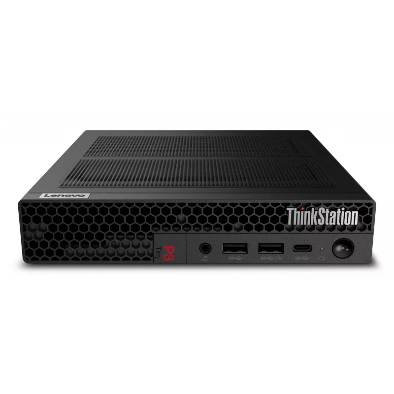 Lenovo ThinkStation P3 Tiny Intel® Core™ i5 i5-14600 32 GB DDR5-SDRAM 1 TB SSD NVIDIA RTX A400 Windows 11 Pro Mini PC Workstation Melns