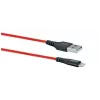Mobilā tālruņa USB A uz Lightning kabelis SCHWAIGER LPRO410 501, USB 2.0, 1,2 m, sarkans