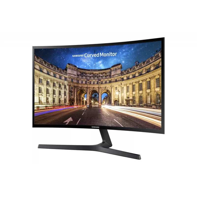 Samsung C24F396FHR datora monitors 59,7 cm (23,5 collas) 1920 x 1080 pikseļi Full HD LED melns