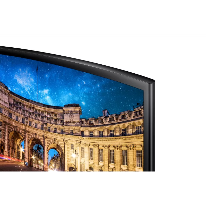 Samsung C24F396FHR datora monitors 59,7 cm (23,5 collas) 1920 x 1080 pikseļi Full HD LED melns
