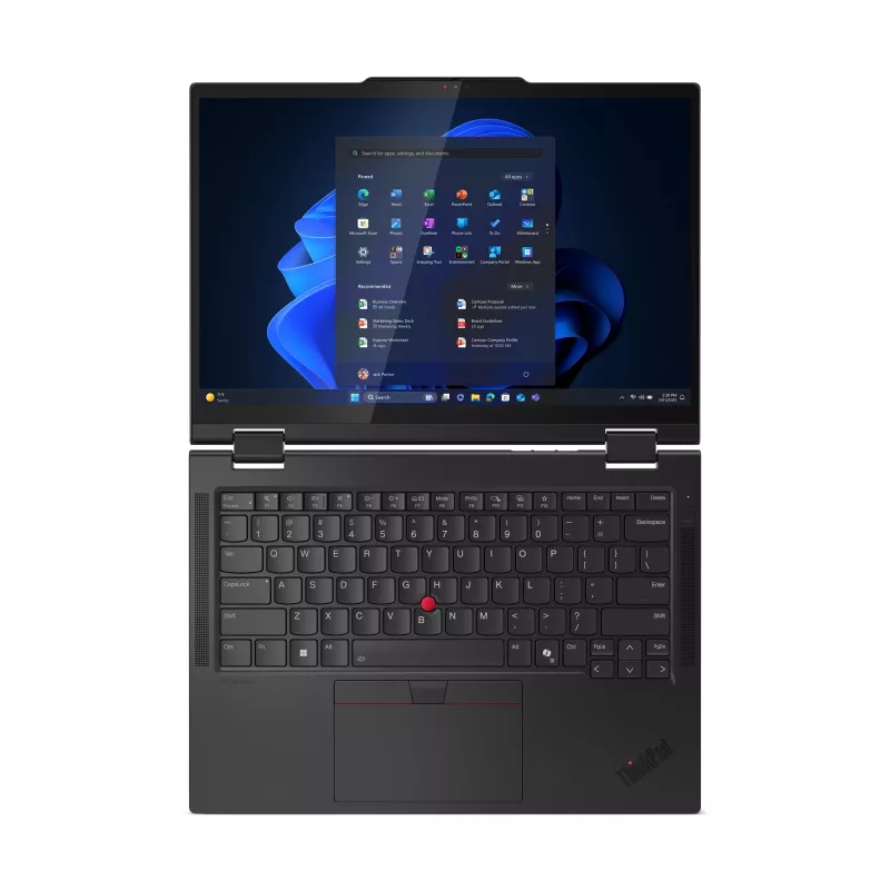 Lenovo ThinkPad T14s 2-in-1 Gen 1 pārveidojams klēpjdators, Intel Core Ultra 7 255U, 14 collu WUXGA skārienekrāns, 32 GB RAM, 1 TB SSD, Windows 11 Pro, melns