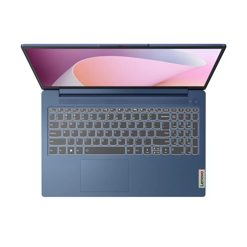 Lenovo IdeaPad plāns 3 15AMN8 AMD Ryzen™ 5 7520U portatīvais dators 39,6 cm (15,6 collas) Full HD 16 GB LPDDR5-SDRAM 512 GB SSD Wi-Fi 6 (802.11ax) Windows 11 Home German Blue