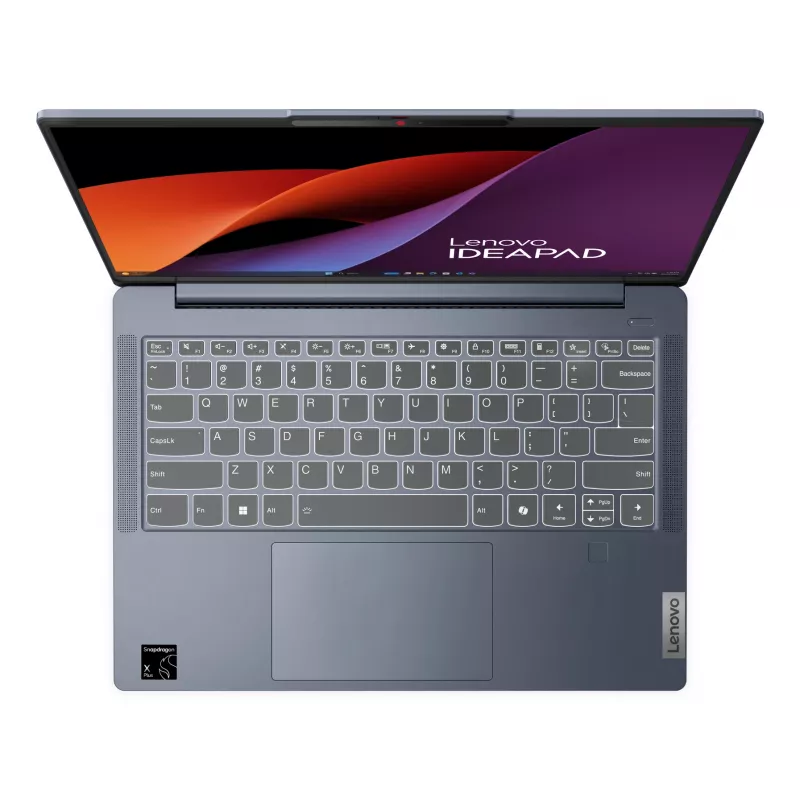 Lenovo IdeaPad plāns 5 14Q8X9 Copilot+ PC Snapdragon X1-26-100 klēpjdators 35,6 cm (14 collas) WUXGA 16 GB LPDDR5x-SDRAM 512 GB SSD Wi-Fi 7 (802.11be) Windows 11 Home vācu valodā zils