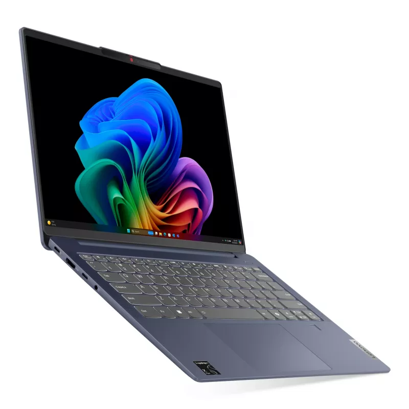 Lenovo IdeaPad plāns 5 14Q8X9 Copilot+ PC Snapdragon X1-26-100 klēpjdators 35,6 cm (14 collas) WUXGA 16 GB LPDDR5x-SDRAM 512 GB SSD Wi-Fi 7 (802.11be) Windows 11 Home vācu valodā zils