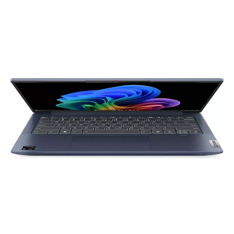 Lenovo IdeaPad plāns 5 14Q8X9 Copilot+ PC Snapdragon X1-26-100 klēpjdators 35,6 cm (14 collas) WUXGA 16 GB LPDDR5x-SDRAM 512 GB SSD Wi-Fi 7 (802.11be) Windows 11 Home vācu valodā zils