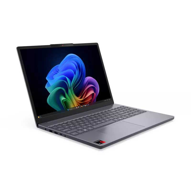 Lenovo IdeaPad plāns 3 15Q8X10 Copilot+ PC Snapdragon X1-26-100 Klēpjdators 38,9 cm (15,3 collas) WUXGA 16 GB LPDDR5x-SDRAM 1 TB SSD Wi-Fi 7 (802.11be) Windows 11 Home Vācu pelēks