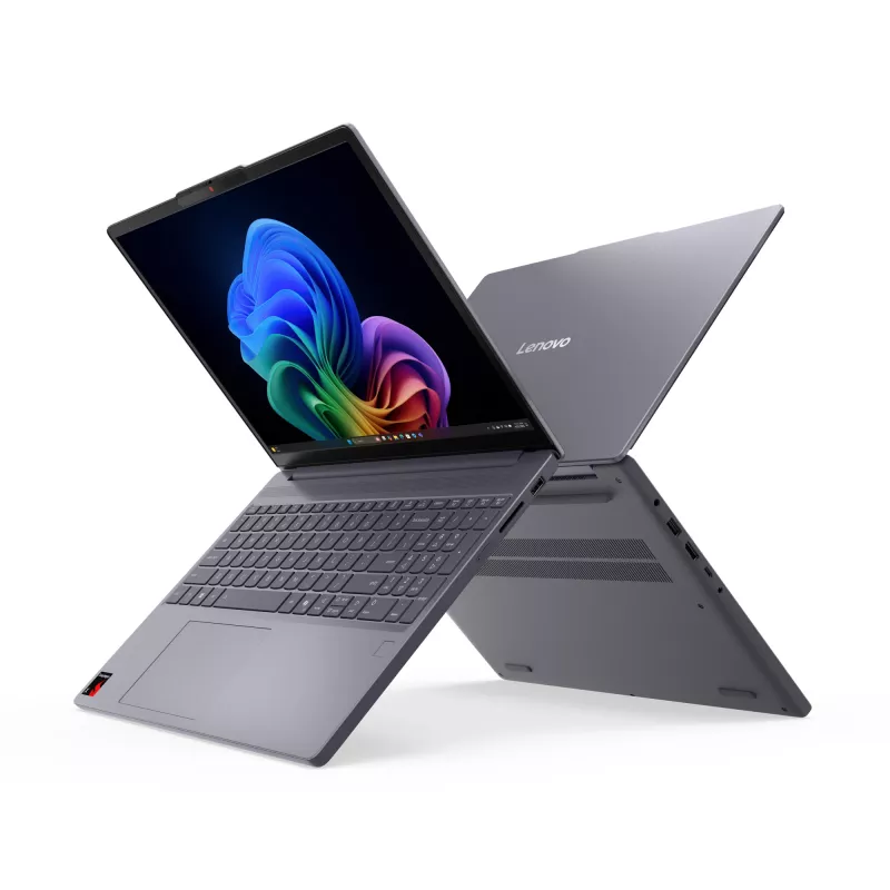 Lenovo IdeaPad plāns 3 15Q8X10 Copilot+ PC Snapdragon X1-26-100 Klēpjdators 38,9 cm (15,3 collas) WUXGA 16 GB LPDDR5x-SDRAM 1 TB SSD Wi-Fi 7 (802.11be) Windows 11 Home Vācu pelēks