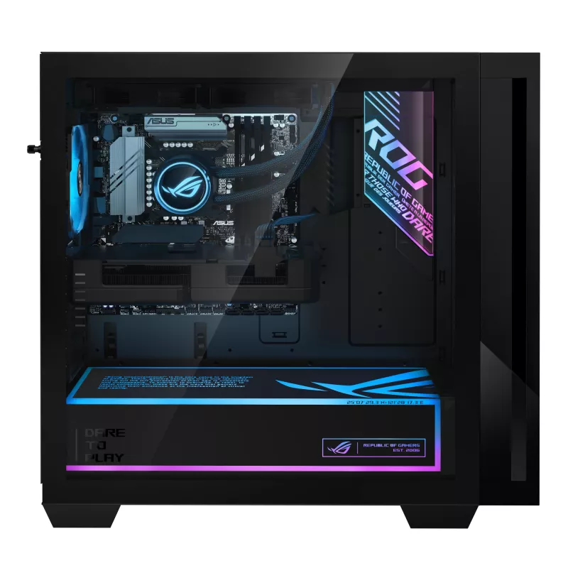 ASUS ROG G700 G700TF-07265F351W Intel Core Ultra 7 265F 32 GB DDR5-SDRAM 1 TB SSD NVIDIA GeForce RTX 5070 Ti Windows 11 Home Tower PC Melns