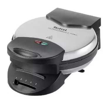 Vafeļu panna Tefal WM310D 5 vafeles 1000 W melna nerūsējošais tērauds